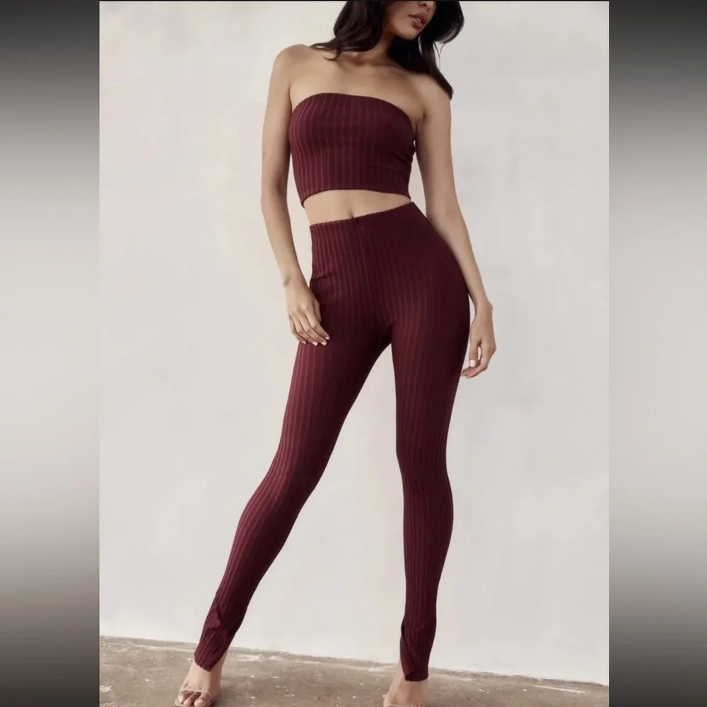 Meshki burgundy set XS - Picture 2 of 3